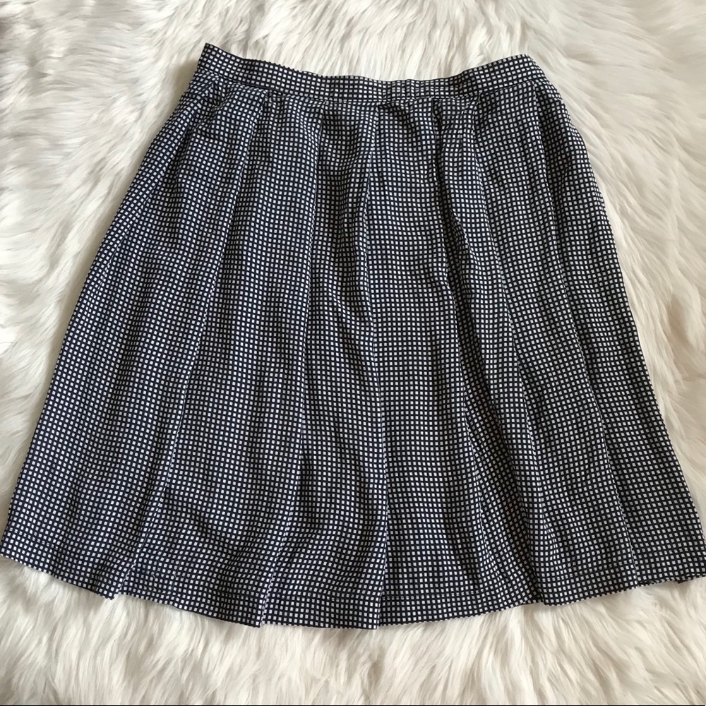 American Apparel Checkered Black & White Skirt